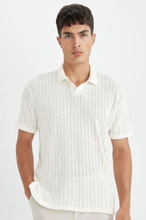 Regular Fit K?sa Kollu Triko Polo Tisort