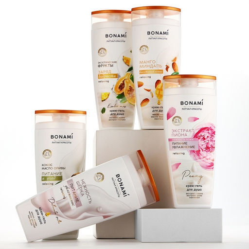 Гель для душа женский с пантенолом, 250 мл, аромат нежности шёлка, BONAMI