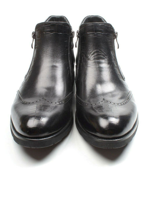 01-H9001-B76-SW3 BLACK Ботинки демисезонные мужские (натуральная кожа) - Фабричный китай фото 8
