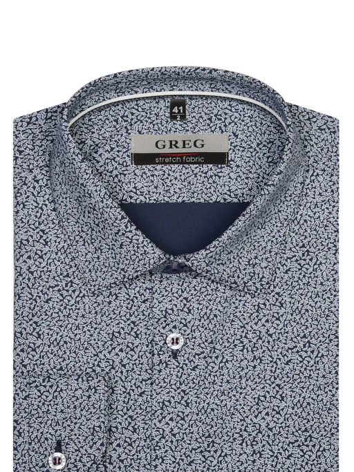 Сорочка мужская длинный рукав GREG 213/237/0047/ZN/1p STRETCH_V