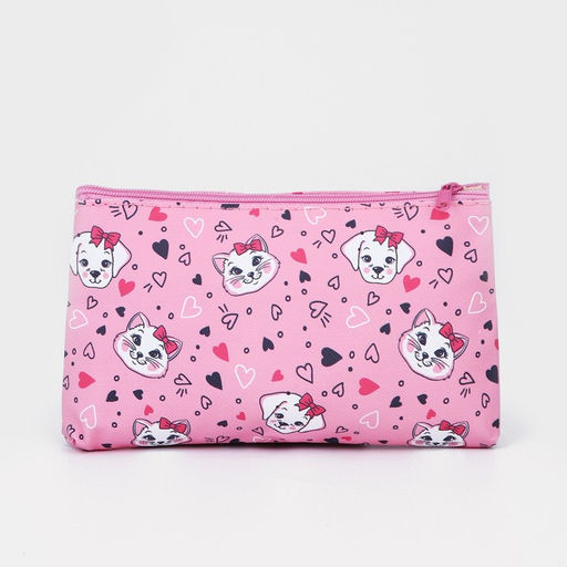 Косметичка на молнии, цвет розовый