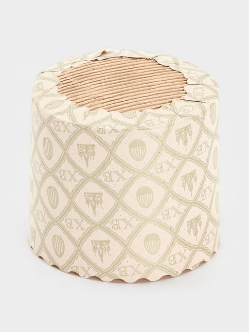 Цена за 3 шт. Формы для выпечки кулича бумажные Жемчуг.ХВ, одноразовые, набор 10 шт., 7?6 см, бежевые