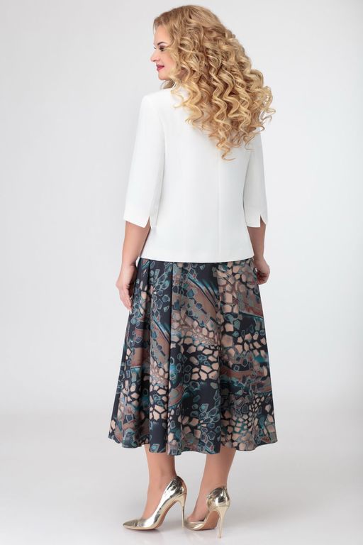 Блуза Swallow 803.2 черный+серебряный узор фото 284