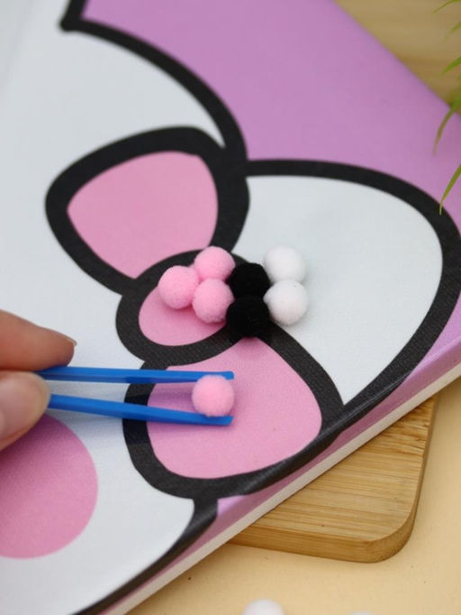 Картина из помпонов на подрамнике Draw Me! Cute cat, (20 х 20 см)