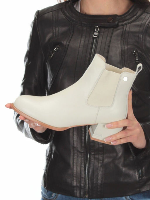 01-PCT163-2 Ботинки Челси демисезонные женские (натуральная кожа, байка) - Фабричный китай фото 2