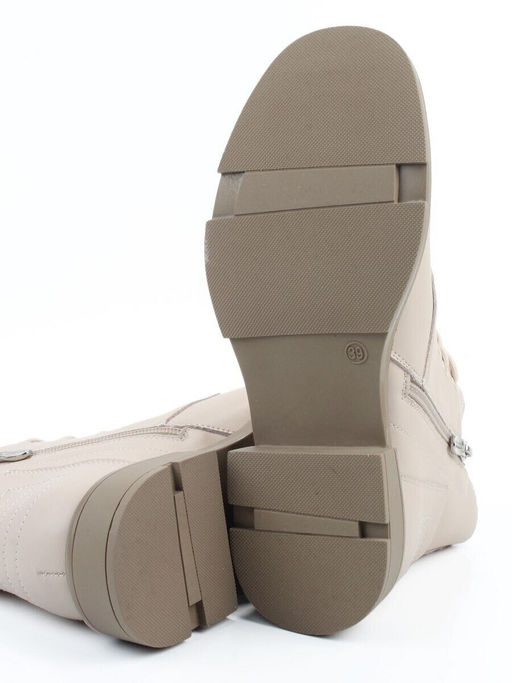 01-M43-15 BEIGE Ботинки демисезонные женские (натуральная кожа)
