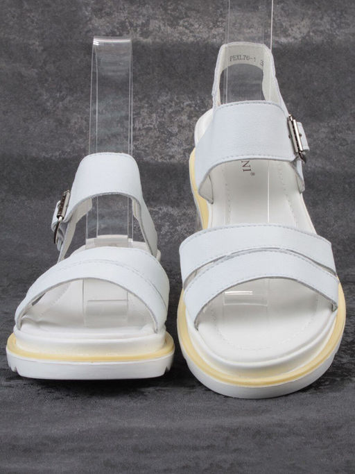 08-PEXL76-1 WHITE Босоножки женские (натуральная кожа) - Фабричный китай фото 9