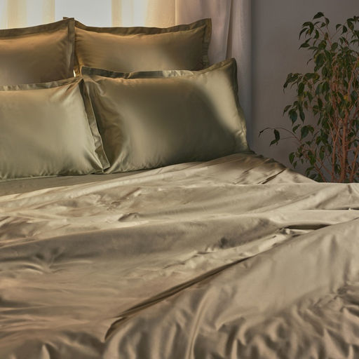 Пододеяльник 1.5-спальный SL Home, 180220 см, оливковый, сатин