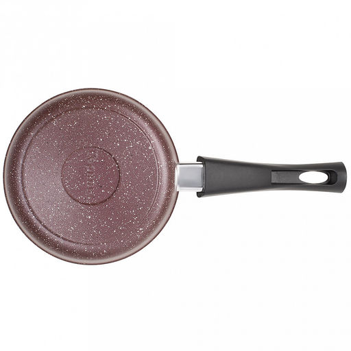 Ковш с тефлоновым покрытием 1,0л, д16см "Шоколад", h7см, s0,4см, съемная ручка из термостойкого пластика (Россия)