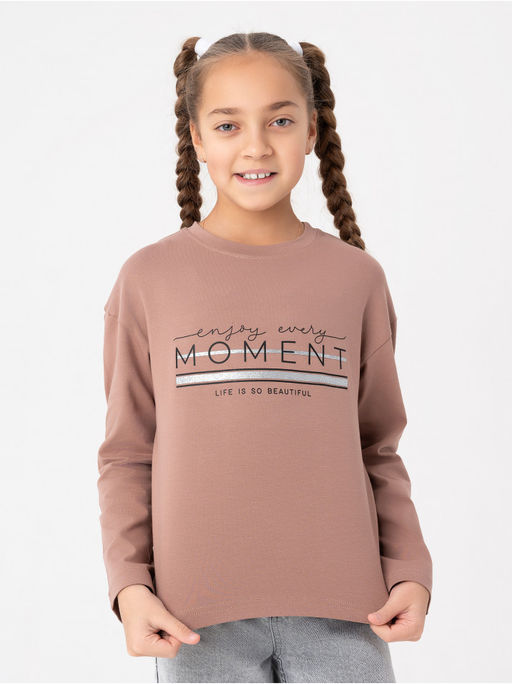 Лонгслив детский "Момент" кофе