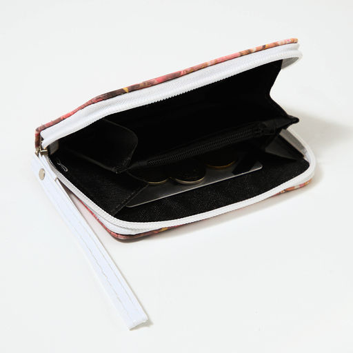 Кошелёк детский Выбражулька «Кот в цветочках», на молнии, разноцветный