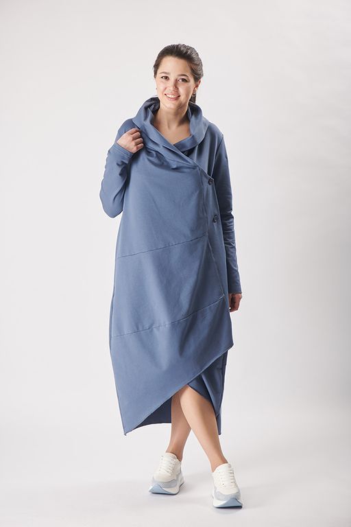 Платье свободного силуэта Футер 2-х ниточный - Relay фото 2