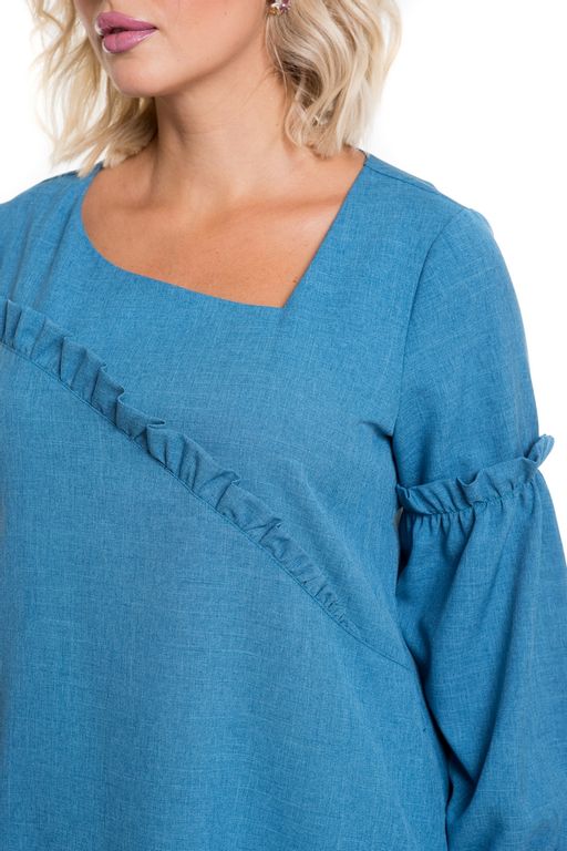 Платье 1181 бирюзово-голубой - Novita фото 6