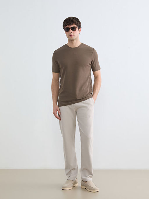 Bisiklet Yaka Penye Erkek Ti??rt