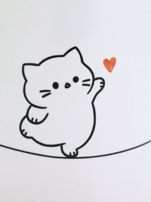 Кружка керамическая «Держись лапками за счастье», 320 мл