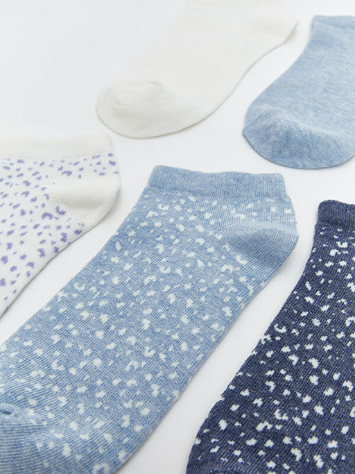 Desenli Kad?n Patik ?orap 5li