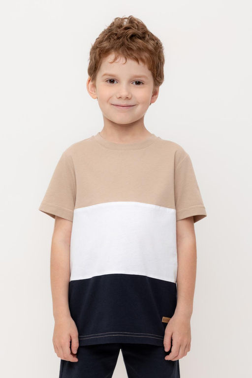 КР 302171/темно-бежевый к569 фуфайка (футболка) для мал - Crockid фото 7