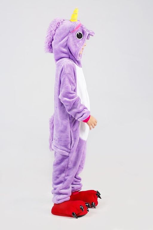 Пижама кигуруми фиолетовый Единорог (детская)