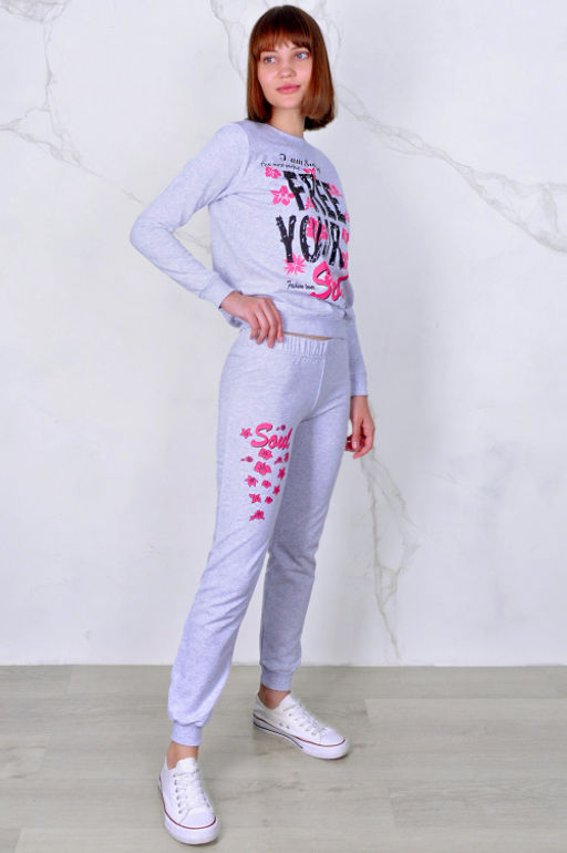 Арт. 4547 Пижама с брюками 42-52 (6 шт) Цвет:ассорти - Калинка фото 3