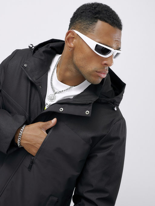 Куртка спортивная мужская зимняя большого размера черного цвета 66613Ch - Mtforce фото 10