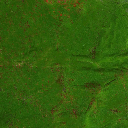 Мох искусственный, декоративный, полотно 1×1 м, рельефный, камни, Greengo