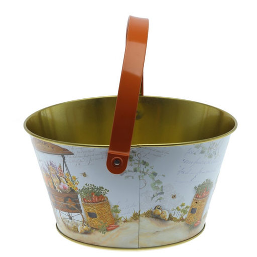 Изделие декоративное "Ведерко пасхальное", L19 W19 H10,5 см