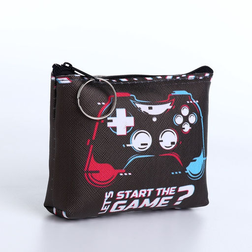 Цена за 3 шт. Кошелёк монетница на молнии, цвет МИКС