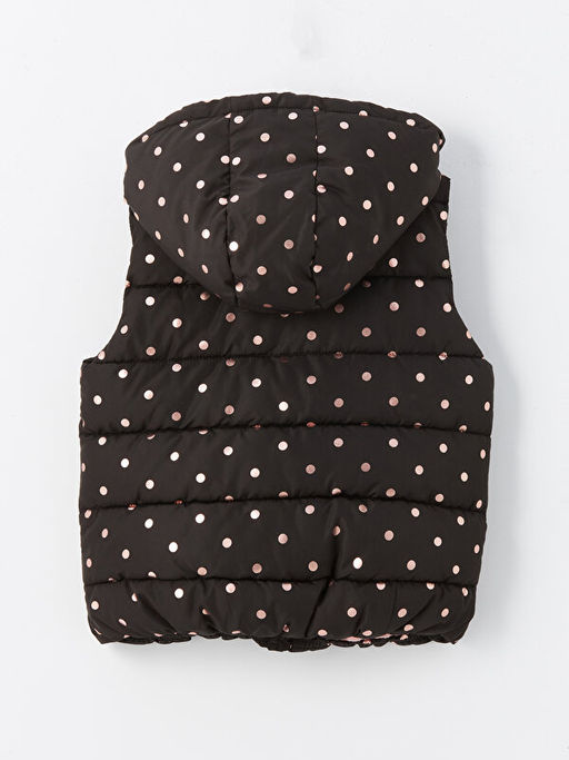 Kap??onlu Puantiyeli K?z ?ocuk ?i?me Yelek - Waikiki фото 2