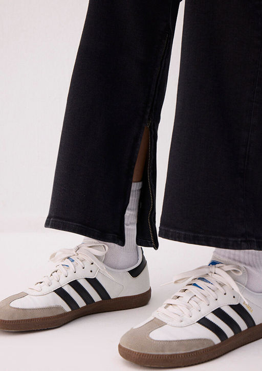 Lilyana Adaptive Puslu Gri Jean Pantolon - Mavi фото 6