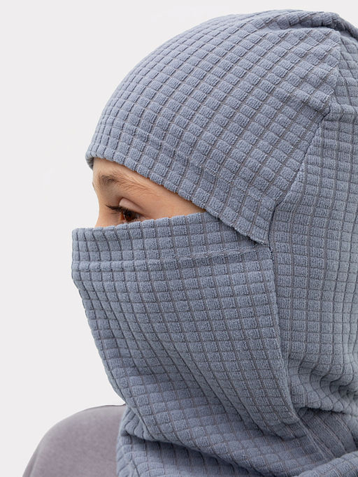 Шапка-балаклава детская в сером цвете - Mark formelle фото 12