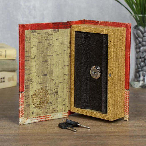 Шкатулка книга-сейф «Заначка», дерево, 17×11×5 см
