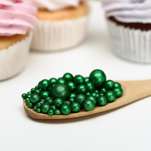 Посыпка кондитерская с глиттером Блеск Зеленый 50 г - Simaland фото 2