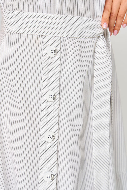 Платье EVA GRANT 7325О белый в полоску