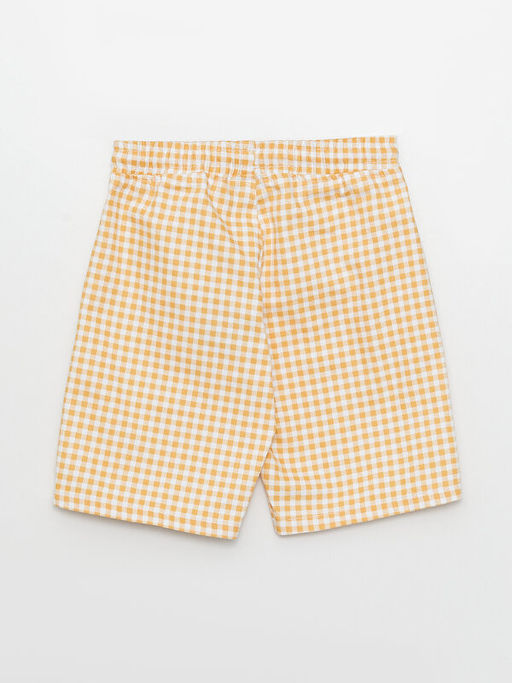 Beli Lastikli Ekose Desenli Erkek ?ocuk ?ort - Waikiki фото 2