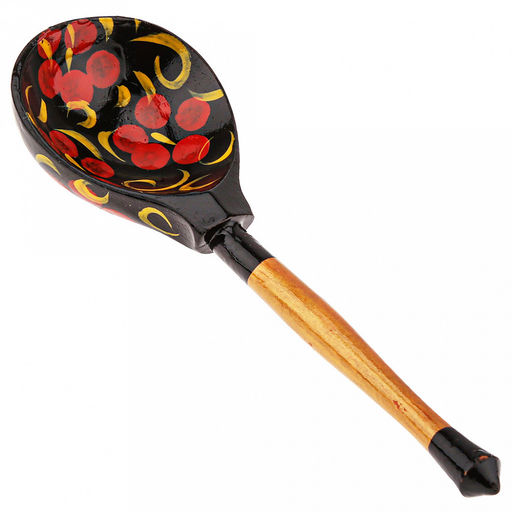 Ложка столовая деревянная 19х6х2,5см, Роспись (Россия) - Домашняя мода фото 6