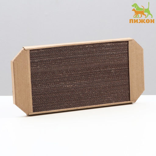 Когтеточка-лежанка для кошек Пижон из гофрокартона, 49 х 23 х 2,5 см, КРАФТ  фото 2