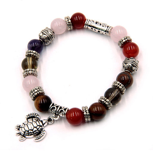 Браслет Пандора MIX подборка камней для привлечения удачи и любви d-10мм