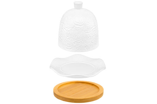 Подставка п/лимон 12,5*12,5*11 см Розы на дер. подставке - Elan gallery фото 19