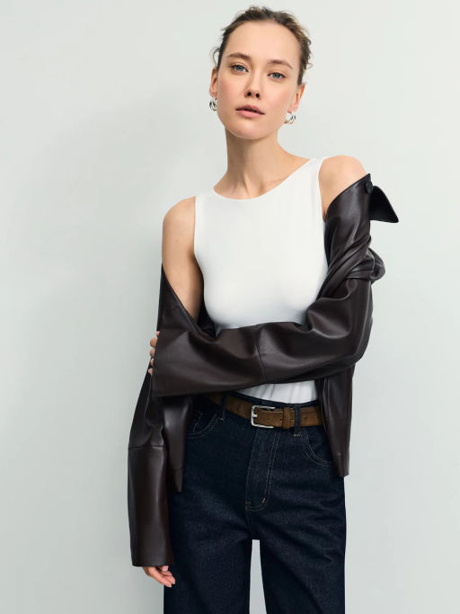 Базовое боди без рукавов ZR2604013407-1 / Zarina  фото 7