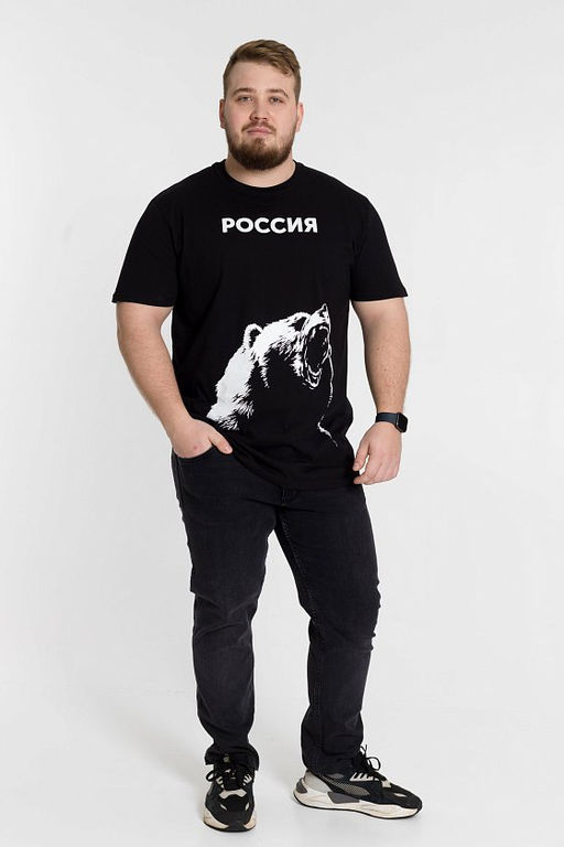 Футболка М124021Пг Черный - Елена фото 2