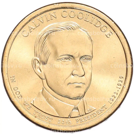 Монета 1 доллар 2014 года (Р) США 30-й президент США Калвин Кулидж