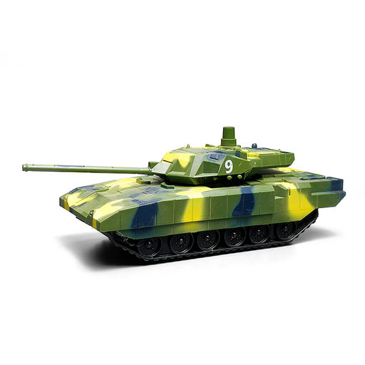 Машина "Военный автовоз" с танком р/у 27 MHz, в коробке