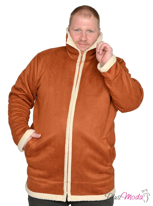 Дубленка-куртка Модель №1792 размеры 44-84 - Plusmoda фото 2