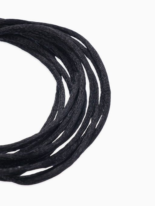 Цена за 3 шт. Шнурок для крестика, набор 3 шт. длина 100 см, диаметр 1.5 мм, нейлоновый гайтан, черный