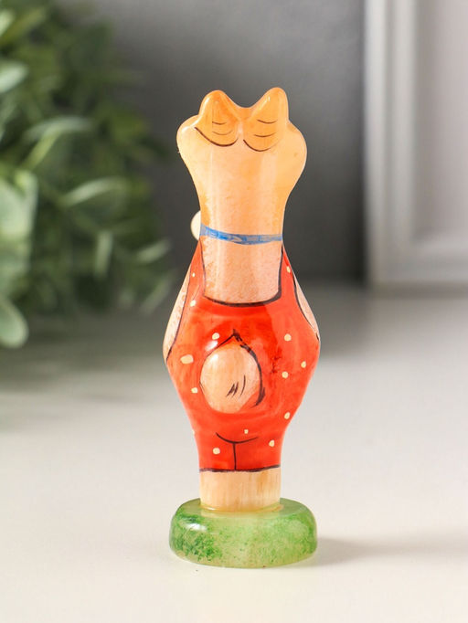 Фигурка «Козел с цветком», 10×3.5 см, селенит