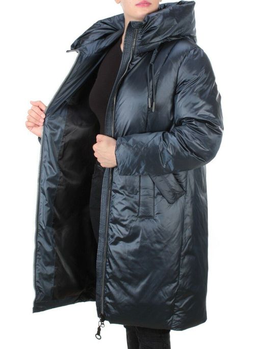 8056 DARK BLUE Пальто зимнее женское SIYAXINGE (200 гр. холлофайбера) - Fashion фото 9