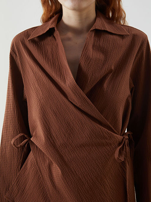 Kruvaze Yaka Oversize Kad?n Kimono