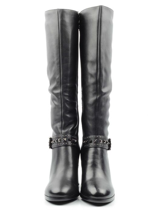 02-Z383-15602-2BM BLACK Сапоги женские (натуральная кожа, натуральный мех (еврозима)) - Фабричный китай фото 8