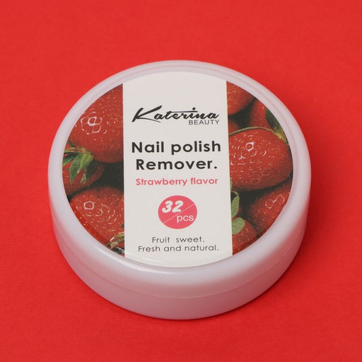 Цена за 2 шт. Салфетки для снятия лака, гель-лака, аромат клубники, 32 шт.