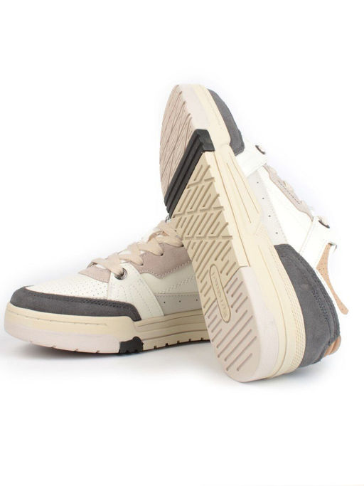 05-P232-1 DK. GRAY/BEIGE Кроссовки женские (натуральная замша, искусственная кожа)